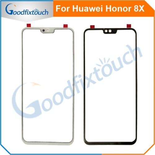 5pcs 6.5" For Huawei Honor 8X Touch Screen Glass Panel Sensor Touchpad Front Glass Panel For Huawei Honor 8X Replacement Parts