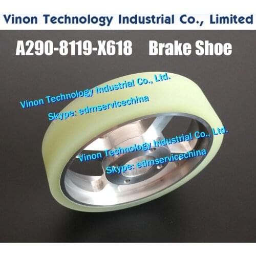 A290-8119-X618 edm Brake Shoe Ø100x20dx22Hmm for iD,iE,CiA series machines. edm wear parts Fanuc A290.8119.X618, A2908119X618