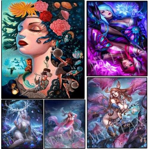 5D DIY Diamond Painting Full square/round Angel girls Cross Stitch diamond embroidery Anime rhinestones home decoration gift