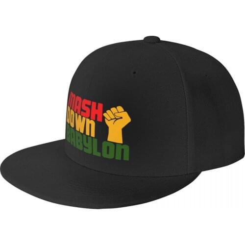 Mash Down Babylon Various And Cols Reggae Dub Roots Jah Rasta Baseball Cap Panama Hat Bucket Hat Women Hat