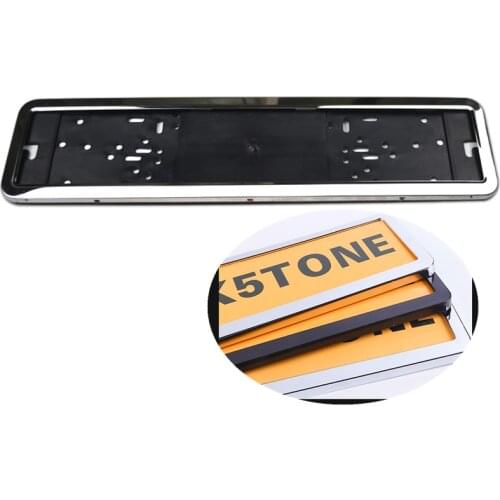 Funduoo Stainless Steel Car License Plate Frame Number plate Holder For European Countries Russian France Spain Ukraine 8K