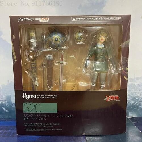 Zelda Link Figure Skyward Sword Luxury Figma 320 Action Figure Twilight Princess PVC Movable Joint Collectible Model Toys Gift