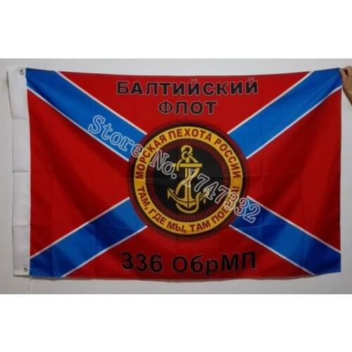 Russian Navy Baltic Fleet Marines Separate Battalion Flag hot sell goods 3X5FT 150X90CM Banner brass metal holes
