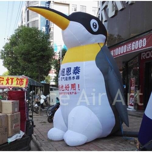 3 m H Nice Inflatable Penguinl For Heat Insulation Equipment like Water Heater Advertising,Promotion with Logo on the belly