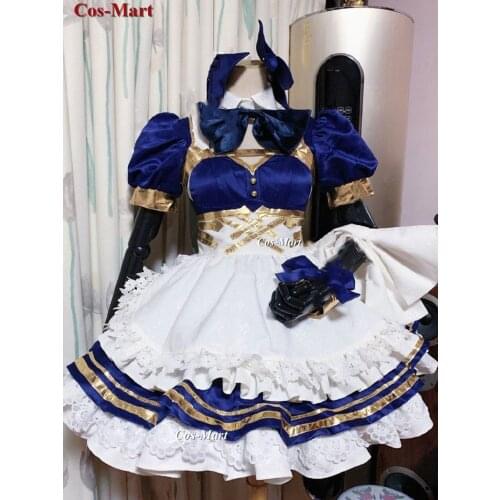 Game FGO Tohsaka Rin/Ishtar Cosplay Costume Gorgeous Cute Maid Dress Unisex Activity Party Role Play Clothing Custom-Make Any