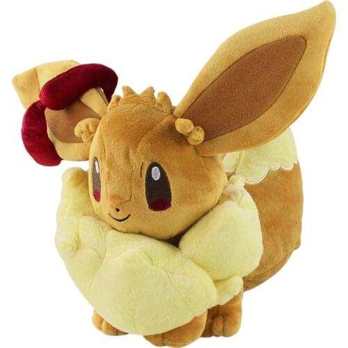 35cm Pokemon Anime Dynamax Eevee Kawaii Cute Animal Pet Plush Peluche Collection Cartoon Soft Stuffed Toy Doll Kids Gift