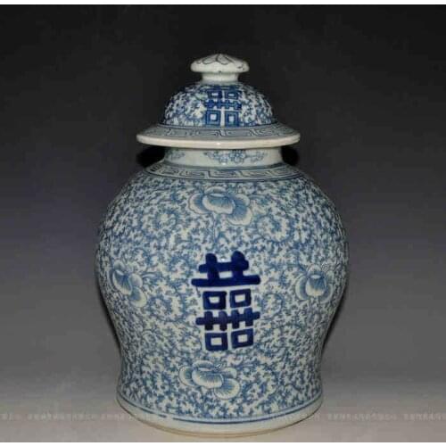Jingdezhen ceramic ginger jars Antique Porcelain blue and white antique porcelain temple jar