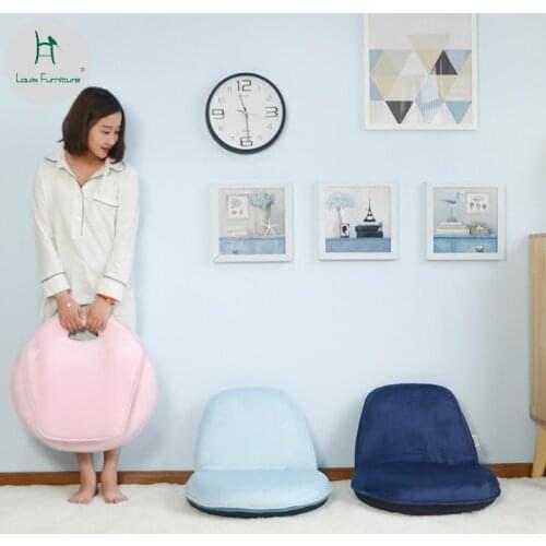 Louis Fashion Children Sofas Single Chair Bedroom Mini Folding Lazy Tatami Bed Backrest