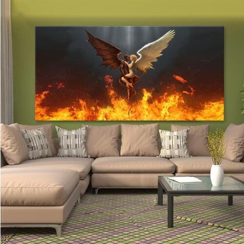 NEW Religion Angel And Devil Diamond Painting Diamond Embroidery Resin Drill Full Square/round Diamond Mosaic Picture Rhinestone