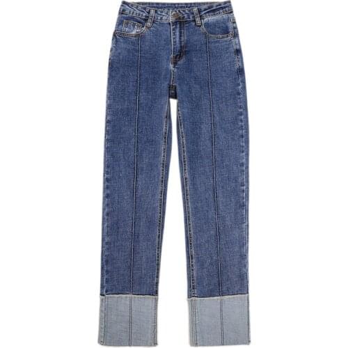 New Fashion elasticity Pants Women Jeans Straight High Waist Boyfriends Casual Plus Size 5XL womens trousers