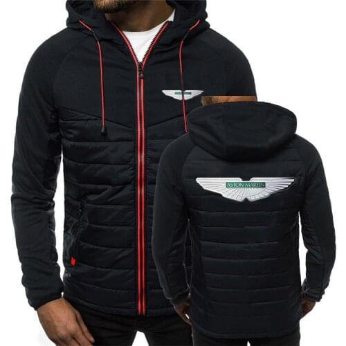 2021 New Autumn Winter Aston Martin Printing Hoodies Jacket Zipper Fashion Warm Padded Popular Harajuku Long sleeve Coats
