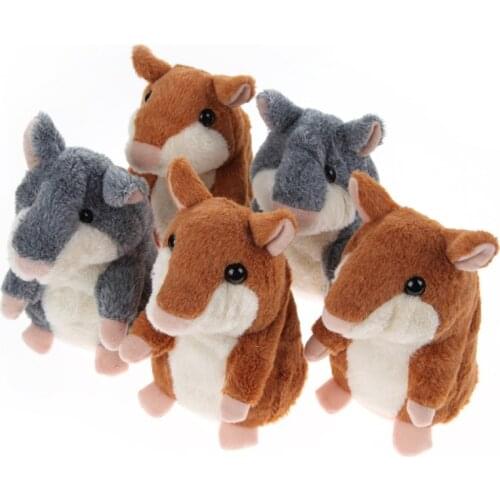 Hot Children Talking Hamster Plush Lovely Toy Sound Record Speaking Hamster Talking Toys