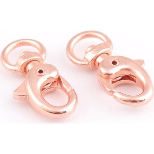Rose gold Swivel Clasps 3/8"(8mm) Swivel snap hook Metal clasp Trigger snap hooks purse hook key hook Bag Craft Hardware