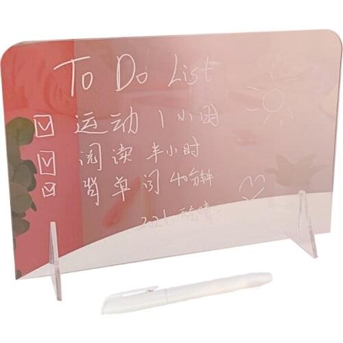 Transparent Acrylic Erasable Message Board 2 in 1 Multifunctional Phone Holder