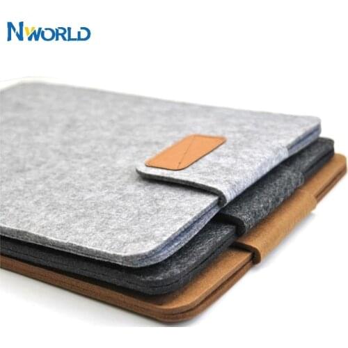 Woolfelt Soft Sleeve Bag Case Laptop Cover for 11 in 13in 15 in Macbook/Laptop/Tablet PC Fashion Solid Wool Felt