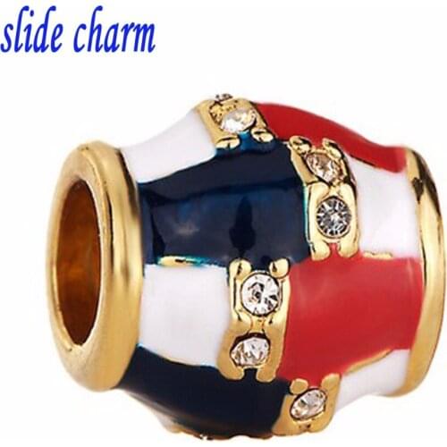 Slide Charm Golden Bracelets