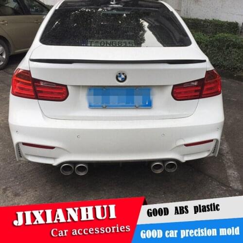 For F30 F35 Spoiler Carbon Fiber Material 2012-2015 P4 Performance Style Spoiler For BMW M3 320i 320li 325li 328i Spoiler