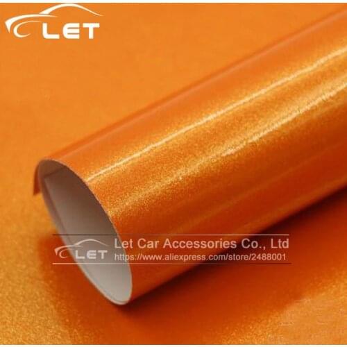 Car styling orange golden sand pearl car wrap vinyl film car wrap sheet roll car sticker decal free shipping