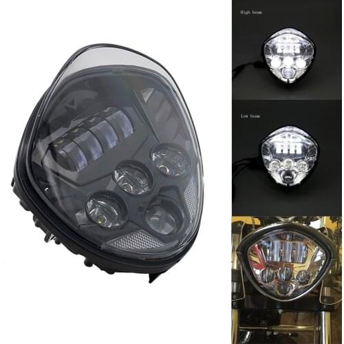 Motorcycle Led Headlights High / low Beam For Victory Cross Country 8-Ball , Vegas, Hammer , Judge ,Boardwalk Etc