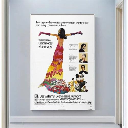 V2004 Mahogany Vintage Classic Movie Wall Silk Cloth HD Poster Art Home Decoration Gift