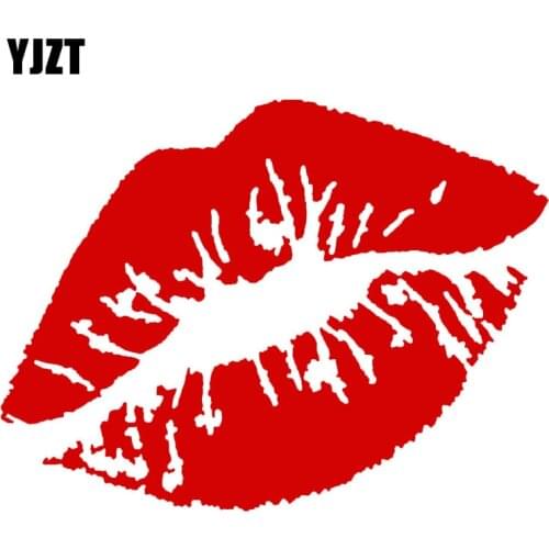 10*7.5CM Kiss Marks Vinyl Car Stickers Decals Window Decoration Motorcycle Accessories C4-0933