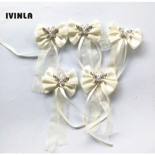 10pcs/lot Crystal Wedding Wrist Flowers Artificial Hand Flower Decoration for wedding decoration