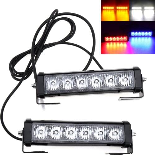 36W 12V Strobe Car Warning Signal Lamp Light LED Daytime Running Light for Truck Motorcycle Car