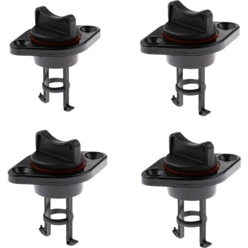 25mm 1'' Nylon Marine Yacht Drain Plug Bung Socket with Captive Plug For Dinghy Kayak Canoes Boats 4pcs