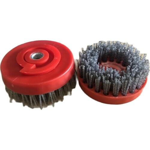 4 inch Snail Lock Round Antique Grinding Brush For Stones Marble Polishing And Floor Cleaning