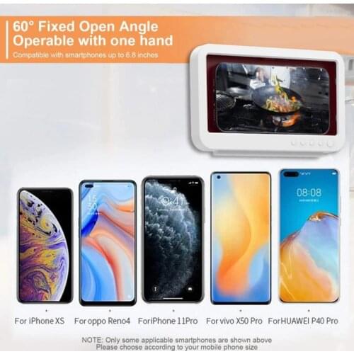 Liner Tablet Or Phone Holder Waterproof Case Box Wall Mounted All Covered Mobile Phone Shelves Self-Adhesive Shower Accessories