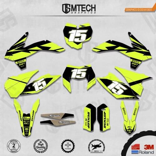 DSMTECH Customized Team Graphics Backgrounds Decals 3M Custom Stickers For 2013-2014 SXF 2015 SXF 2014-2015 EXC 2016 EXC 031