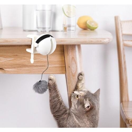 Electric Automatic Lifting Cat Ball Toy Flutter Rotating Interactive Puzzle Smart Teaser Toys Pet Supply Yo-Yo Lifting Balls