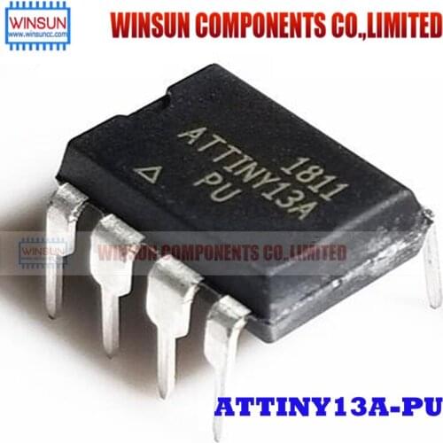 1PCS ATTINY13A-PU MCU AVR 1K FLASH 20MHZ DIP8 ATTINY13A 13 ATTINY13 13A ATTINY 13A In Stock
