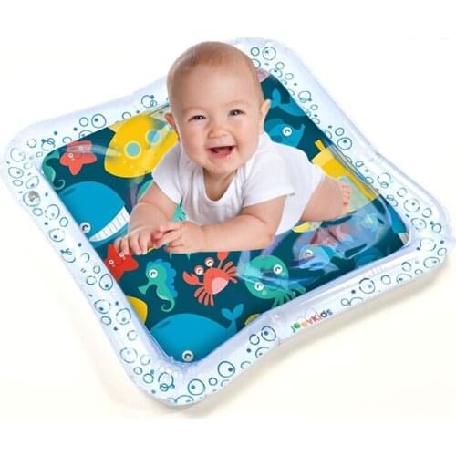 Water Mat Baby Play Mat Inflatable Patted Pad Baby Tummy Inflatable Water Cushion Infant Play Mat Toddler Funny Pat Pad Toys