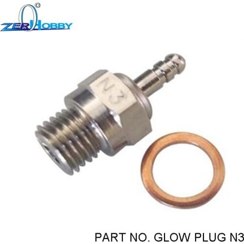 HSP RACING RC CAR TOYS SPARE PARTS ACCESSORIES FOR NITRO RC CAR MODELS (PART NO. GLOW PLUG N3)
