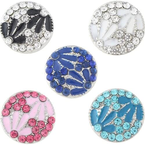 JaynaLee 18-20mm Metal Ginger Snap Button Fit Ginger Snaps Bracelets Jewelry for women men gifts GJS5608