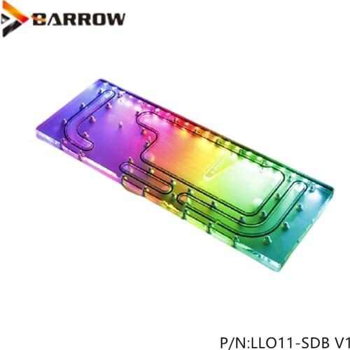 Barrow Water Tank For LIANLI O11 Dynamic Case 5V RGB Acrylic Clear Waterway Board Reservoir 378.8x138.2x18MM ,LLO11-SDB V1