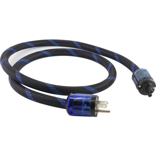 Copper US Power Cord Cable With Figure 8 IEC Female socket Audiophile power cable with US plug.+Figure 8 IEC