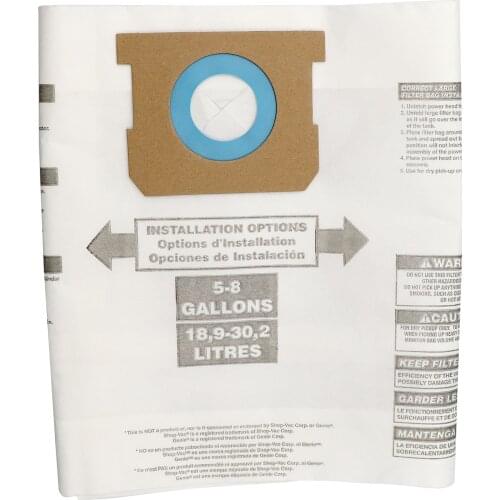 1pcs Vacuum Cleaner Dust Collector Bag Replacement Accessory Fit for Shop-Vac 90661 906-61 Cleaner Machine