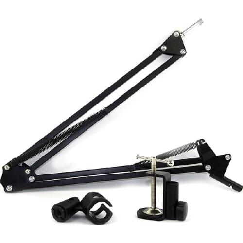Mic Arm Stand Microphone Suspension Boom Scissor Holder For Studio Broadcast PN