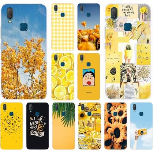 51AS Its infinite in yellow Soft Silicone Back Cover Case for Vivo Y3 Y11 2019 Y12 Y15 Y17 V17Neo V17 Pro cover funda