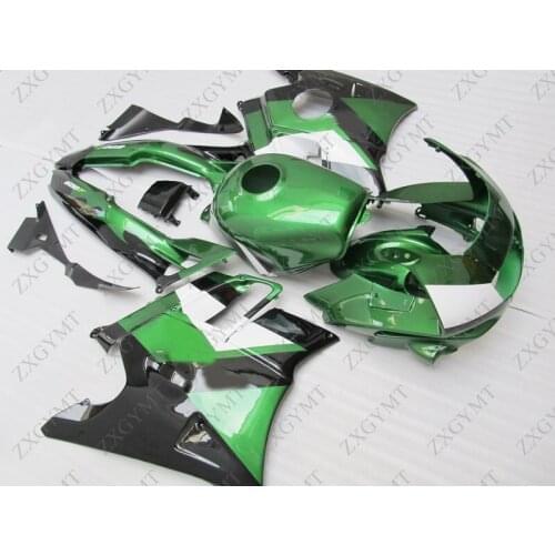 Full Body Kits CBR600F2 1991 - 1994 Green Black Body Kits CBR600 F2 1993 Motorcycle Fairing CBR 600 F2 1991
