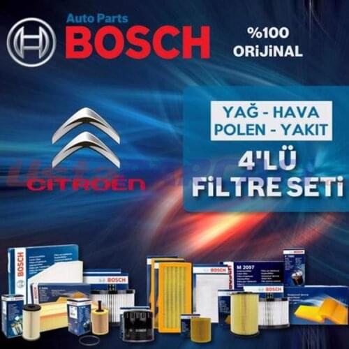 For Citroen C-Elysee 1.6 Hdi Bosch Filter Care Set 2013-2020 EURO5