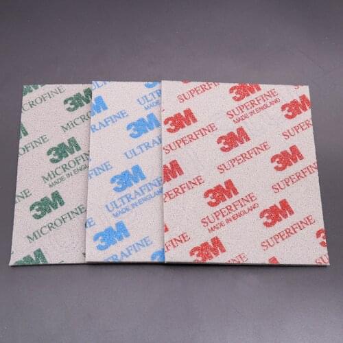 114*139mm 3M Softback Sanding Sponge Sandpaper 02600-(1200-1500) 02601-(800-1000) 02602-(500-600) For Model Polishing