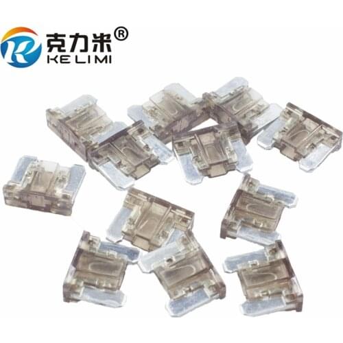 KELIMI 100Pcs 7.5A Low profile Mini Fuses Automobiles & Motorcycles Auto Replacement Parts 7.5 amp Blade Fuses