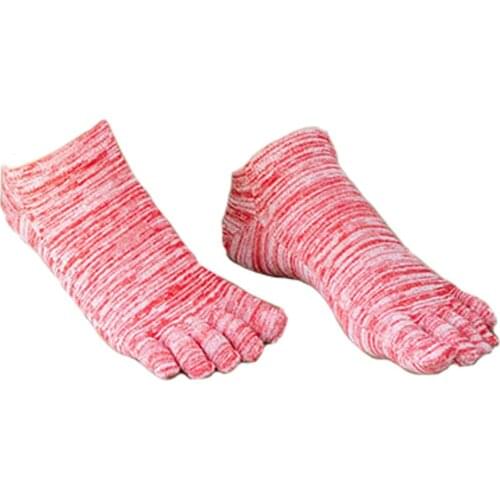 Fashion Cotton Socks With Toes Women Girl Solid Five Fingers Socks Calcetines Harajuku Ankle Socks Good Quality