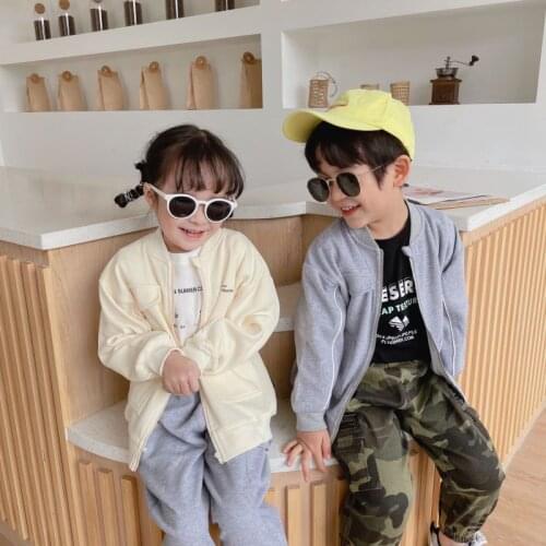 New Solid Spring Autumn Coat Outerwear Top Children Clothes Kids Costume Teenage Gift Plus Size Boy Clothing High Quality