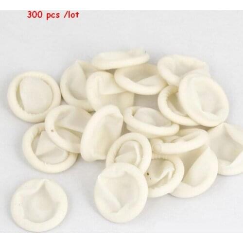 Eyebrow Extension Gloves Practical Disposable Anti Static Rubber Latex Finger Cots Off Eyelash Extension Accessories300 pcs/lot