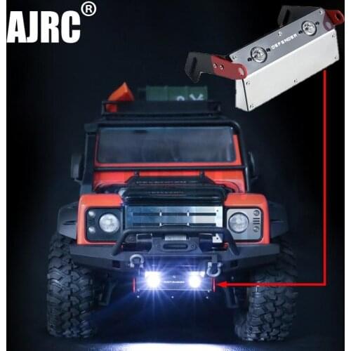 TRAXXAS TRX4 Defender TRX-4 Bronco front bumper metal protection plate chassis armor lamp for 1/10 RC simulation climbing car