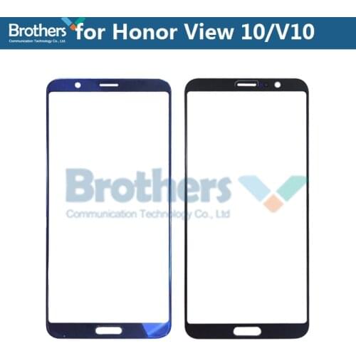 Front Outer Glass Lens For Huawei Honor View 10 V10 Touch Screen Glass for View10 BKL-AL20 L04 Front LCD Glass Lens Replacement